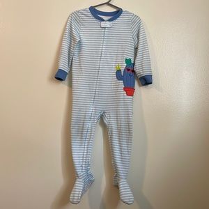 Toddler boys one piece footie pajamas